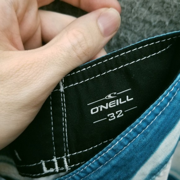 O'Neill Men's 32 Striped Multicolor Board Shorts Swimwear 33.25" 10.5" 11.5" - Picture 8 of 8